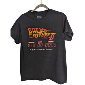 Back to the Future II Part 2 Movie‎ T Shirt Black Mens Size Medium 88mph